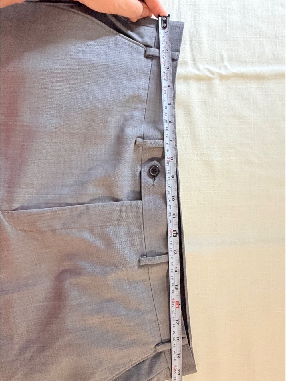 Lauren Ralph Lauren Men's Gray Wool Blend Dress Pants Size 40 - Picture 9 of 12